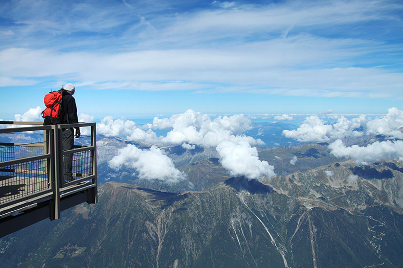 paysage de montagne - aiguille du midi