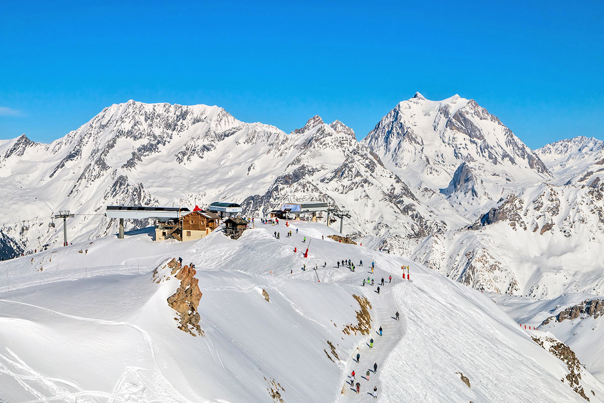 photographie domaine ski 3 vallées