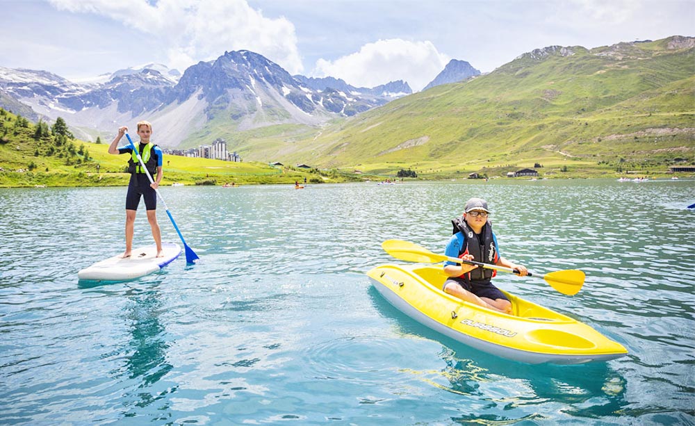 station montagne été Tignes base nautique