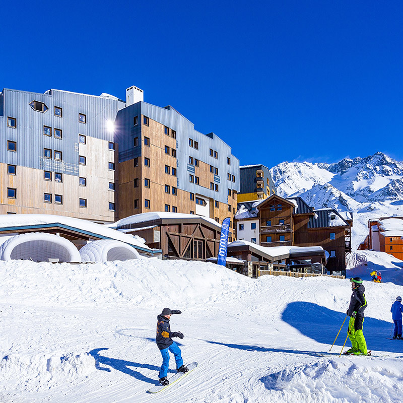 club vacances val thorens proche des pistes